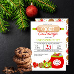Invitación Rojo | Lime Sprinkle Holiday Cookies Exchange Fies<br><div class="desc">Este corte más que lindo espolvorear y galletas de chocolate Navidades el intercambio de galletas tiene colores brillantes de rojo, cal y verde y marrón con blanco. El frasco de galletas en la parte inferior derecha está lleno de galletas... oh delicioso. Junto al frasco de galletitas se encuentra una buena...</div>