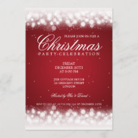 Rojo mágico de la chispa del fiesta elegante