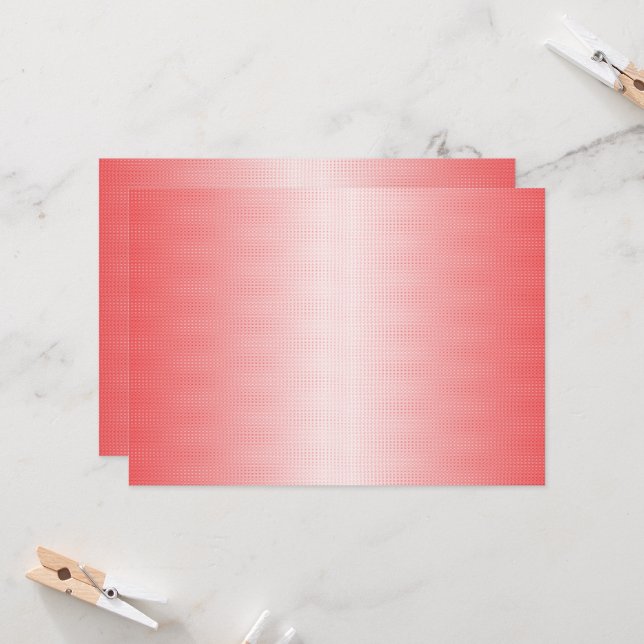 Invitación Rojo, naranja y pinceles rosas se mezclan (Anverso/Reverso In Situ)