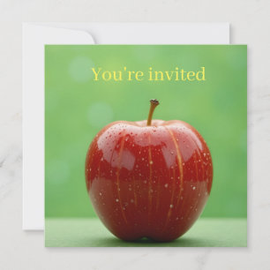 Invitación Rojo Perfecto de la Naturaleza