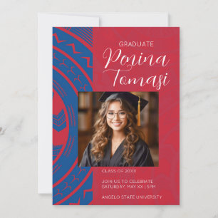 Invitación Rojo y azul