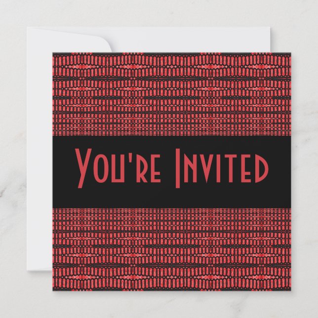 Invitación rojo y negro (Anverso)