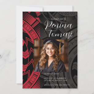 Invitación Rojo y negro