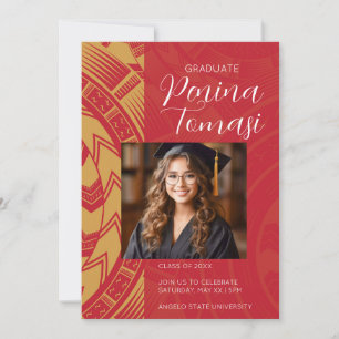 Invitación Rojo y oro