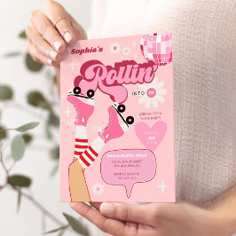 Invitación Roller Disco Patinaje Patrocinador