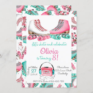 Invitación Roller Skating Invitation, Roller Skating Invite