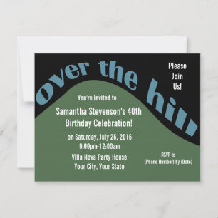 Invitación Rolling Downhill, 40° cumpleaños