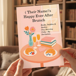 Invitación Rom-Com Brunch Book Club Birthday Party