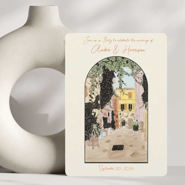 Invitación Roma Italia Boda Salven la Fecha (Subido por el creador)