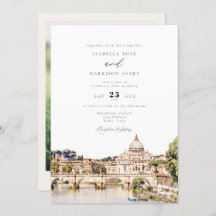 ROMA Italia Skyline Destination Wedding