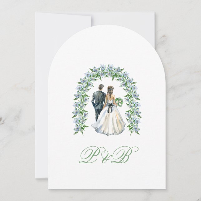 Invitación Romance Atemporal – Colección de Bodas Elegantes 2 (Anverso)