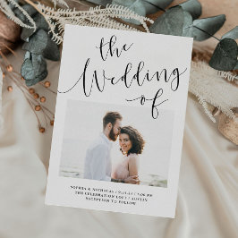 Invitación Romance elegante | Boda fotográfico Minimalista Do