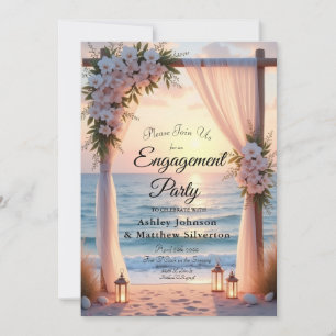 Invitación Romance en Oceanside bajo la luz costera