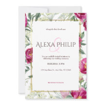 Romance eterno boda de acuarela rosa