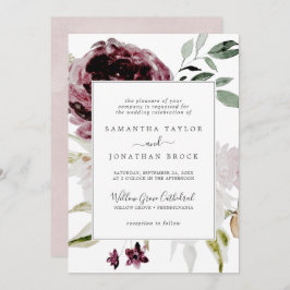 Invitación Romance floral Boda formal