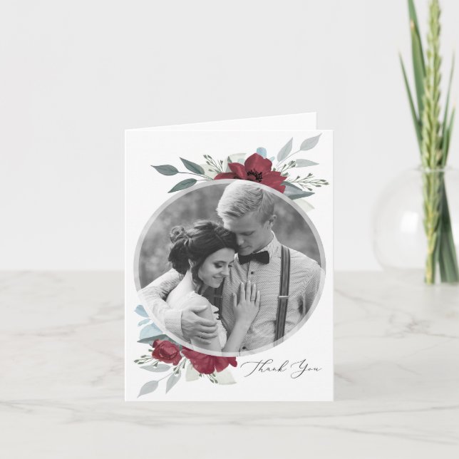 Invitación Romance floral Gracias (Anverso)