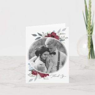 Invitación Romance floral Gracias