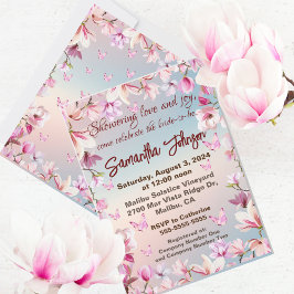 Invitación Romance floreciente - Ducha nupcial
