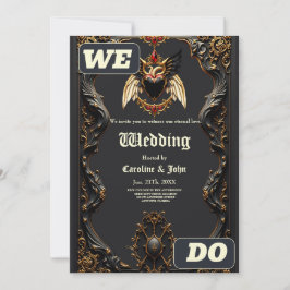 Invitación Romance gótico, en las sombras del amor.