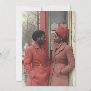 Invitación Romance invernal: el momento íntimo de una pareja 