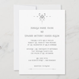 Invitación Romance Lovely Bella y Edward Boda