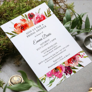 Invitación Romance radiante Ducha de novia