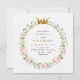 Invitación Romance Sonrojado: Rosas Rosadas y Respiración de 