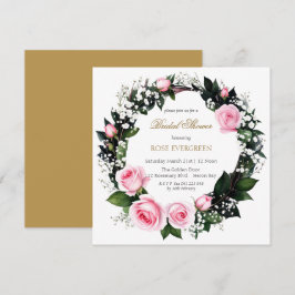 Invitación Romance sonrojante: rosas rosas rosas rosas rosas