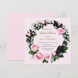 Invitación Romance sonrojante: rosas rosas rosas rosas rosas