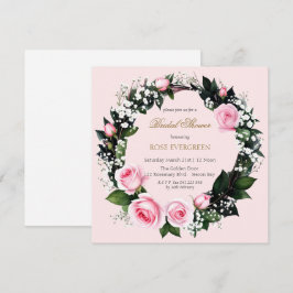 Invitación Romance sonrojante: rosas rosas rosas rosas rosas