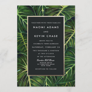 Invitación Romance tropical