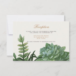 Invitación Romance tropical / recepción