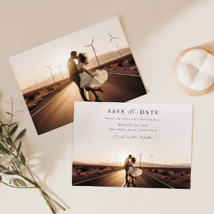 Invitación Romance, una boda de fotos del desierto ruso salva