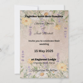 INVITACIÓN ROMANÍA DE JARDÍN RÚSTICO 1