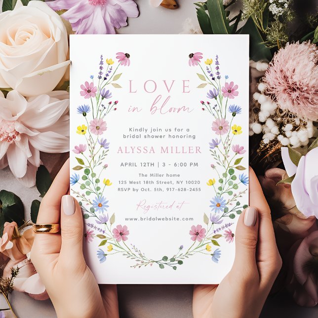 Invitación Romantic Boho Garden Wildflower Bridal Shower (Subido por el creador)