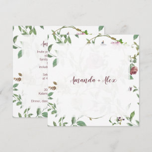 Invitación Romantic Colorful & Cheerful Floral Design
