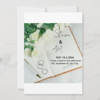 Invitación Romantic Elegant Wedding Invitation | Soft & Timel