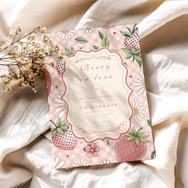 Invitación Romantic Garden Berry Bridal Shower (Subido por el creador)