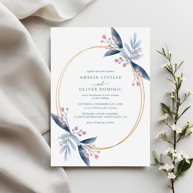 Invitación Romantic Garden Wedding Invite Watercolor Greenery (Subido por el creador)