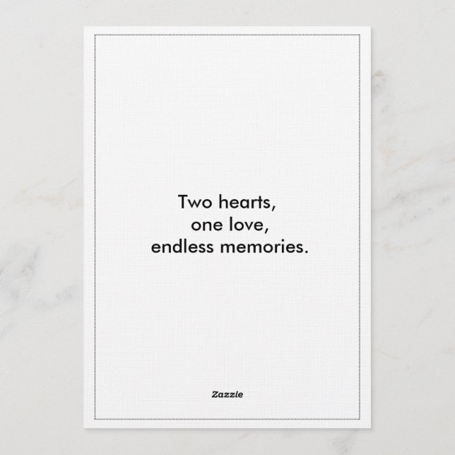 Invitación Romantic Script Wedding Invitation – Customizable  (Reverso)