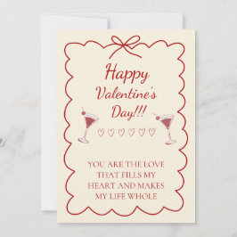 Invitación Romantic Valentine’s Day Card