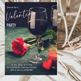 Invitación Romantic Valentine’s Day Party