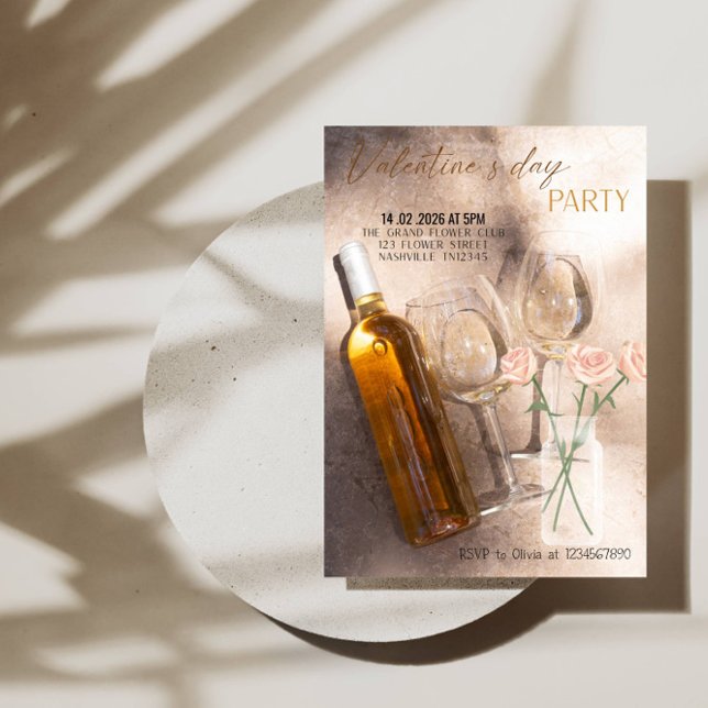 Invitación Romantic Valentine’s Day Party (Subido por el creador)