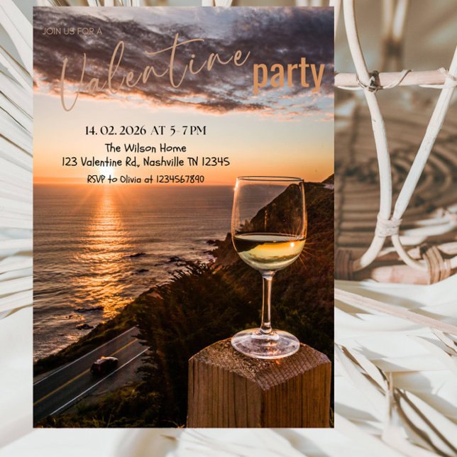 Invitación Romantic Valentine’s Day Party (Subido por el creador)