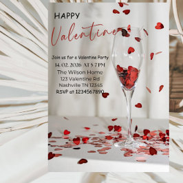 Invitación Romantic Valentine’s Day Party