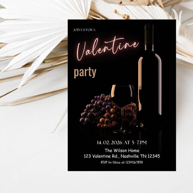 Invitación Romantic Valentine’s Day Party (Subido por el creador)