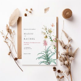Invitación Romantic Watercolor Floral Garden Invite