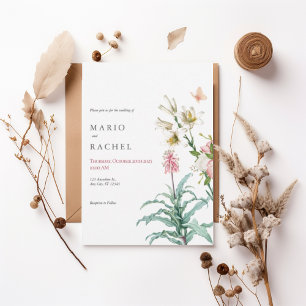 Invitación Romantic Watercolor Floral Garden Invite