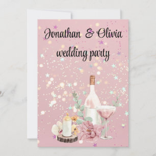 Invitación Romantic wedding flowers blooming garden