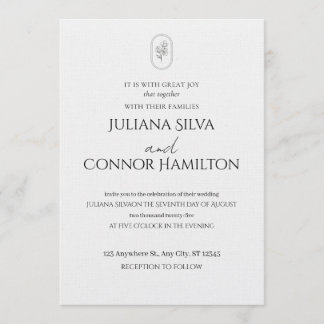 Invitación Romantic Wedding Invitation | Chic & Modern